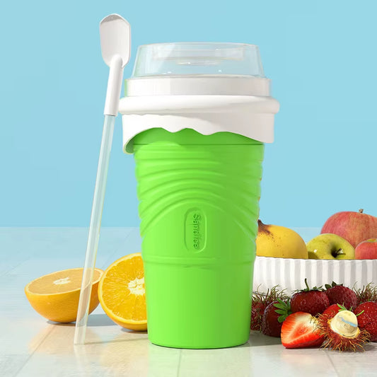 500ML Silicone Quick-Frozen Ice Cream Maker Squeeze Cup Diy Slushy Maker Cup Magic Slush Cups Milkshake Bottle Smoothie Makers